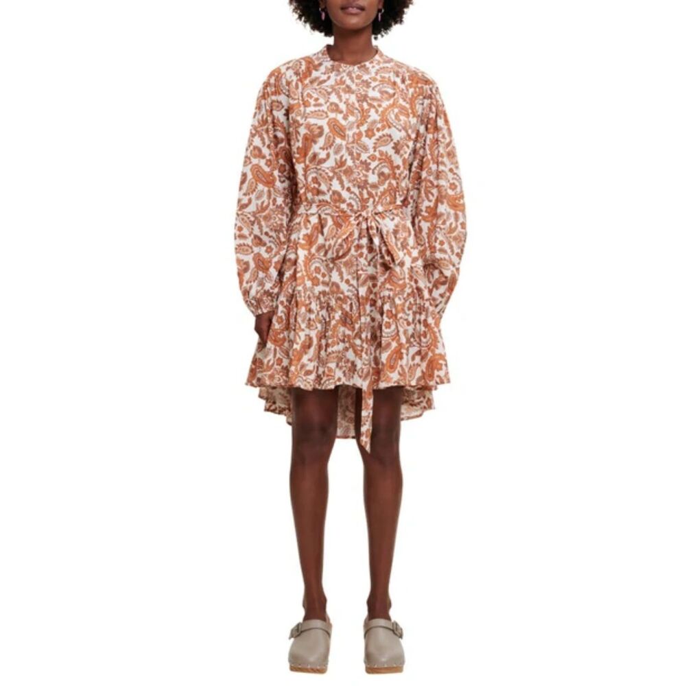 MAJE Ridtissa Paisley Belted Mini Dress‎ Sz 36